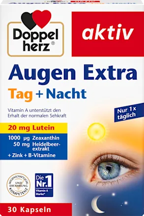 Doppelherz Eye Vitamins Day & Night | Vitamin Mata Siang & Malam - 30 Kapsul