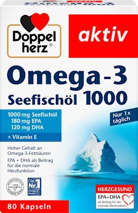 Doppelherz Omega-3 1000 Sea Fish Oil - 80 Kapsul